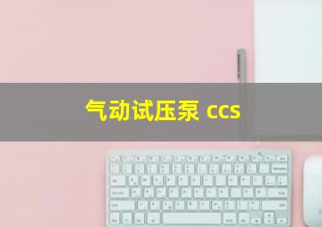 气动试压泵 ccs